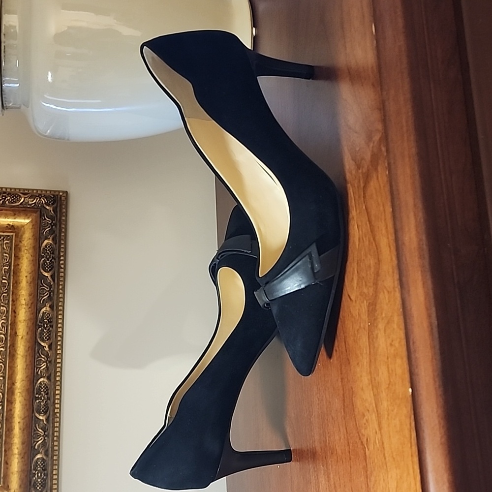Alex Marie Black Suede Pumps
